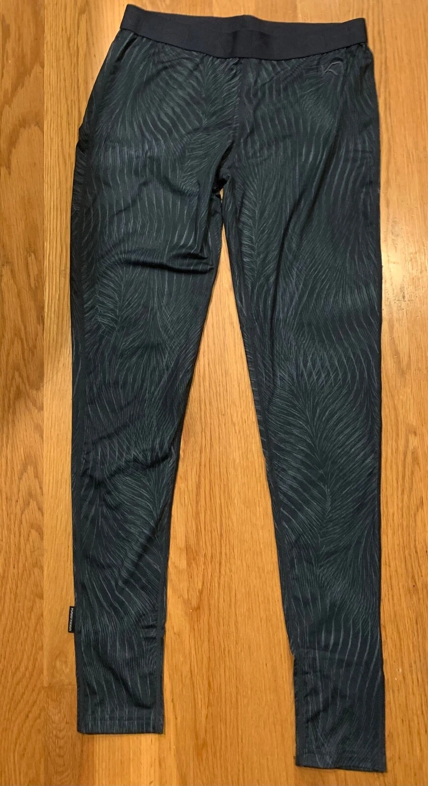 NWOT Kari Traa Fryd M Blue Design Baselayer Polyester Spandex Pant