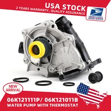 OEM Water Pump with Thermostat 06K121111M For VW Jetta Golf Passat 1.8T 2.0T