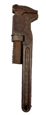 Trimo 12" Working Adjustable Pipe Wrench Pat. 12-10-1911  Antique Tool Plumbing