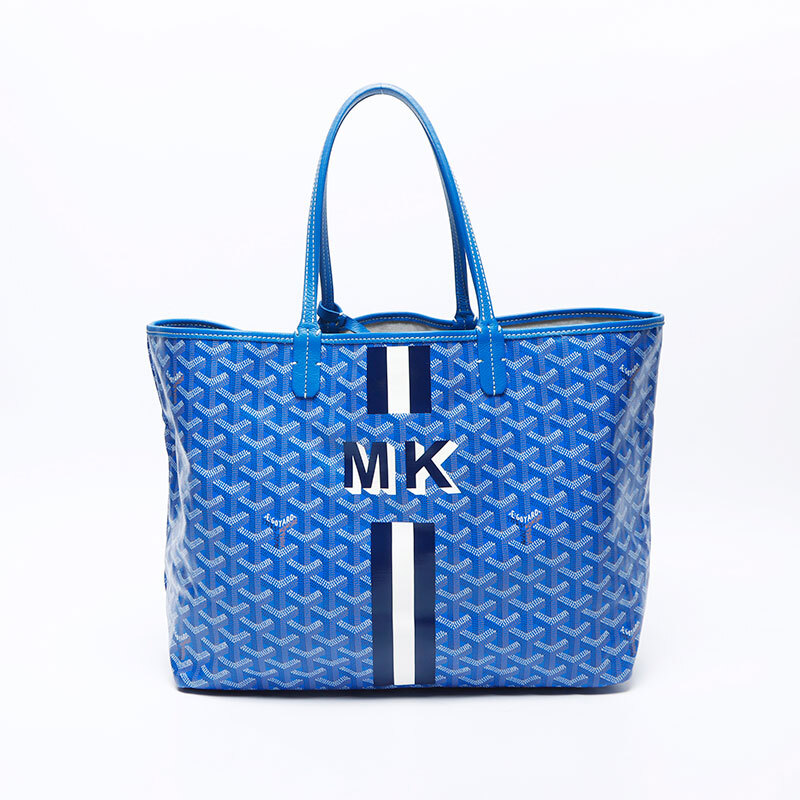 GOYARD Saint Louis PM MK Blue Tote Bag WS13558 Luxury Handbag