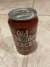 12 Ounce Empty Bottom Opened Old Milwaukee Red Sta tab Beer Can Stroh’s Detroit