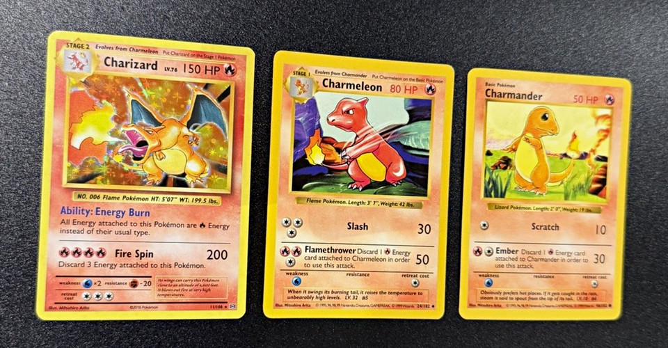 Charizard Evolutions 11/108 2016 - Shadowless Charmeleon Charmander Gem Mint💎
