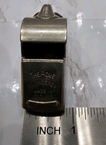 Ancien Sifflet The Acme Thunderer Fabriqué En Angleterre - Très Usé - Collection