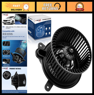 HVAC Blower Motor Assembly Replacement for Jeep Wrangler TJ & Cherokee 1997-2001