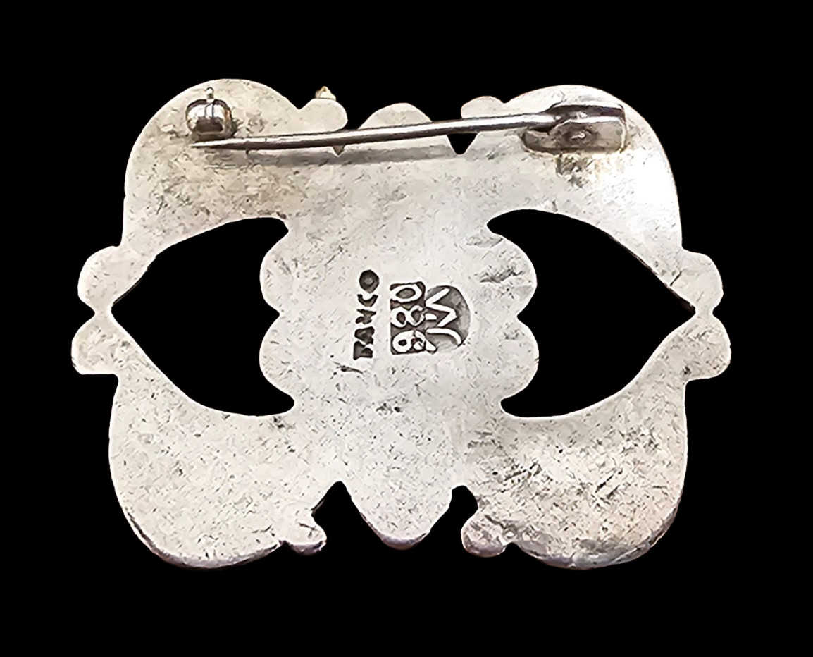 BROOCH STERLING Rafael Melendez Taxco 980 VINTAGE 1940’s View 2