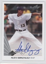 2013 Leaf Memories Auto Chi Chi Gonzalez Alex Gonzalez #A-AG2 Auto 4z4