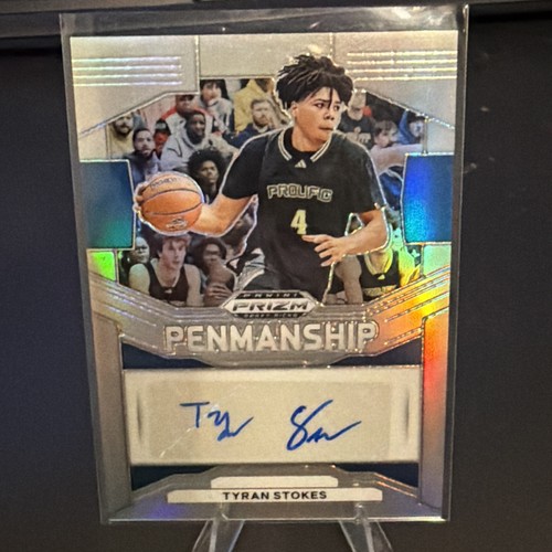 Tyran Stokes [Silver] #P-TYK 2024 Panini Prizm Draft Picks Penmanship card