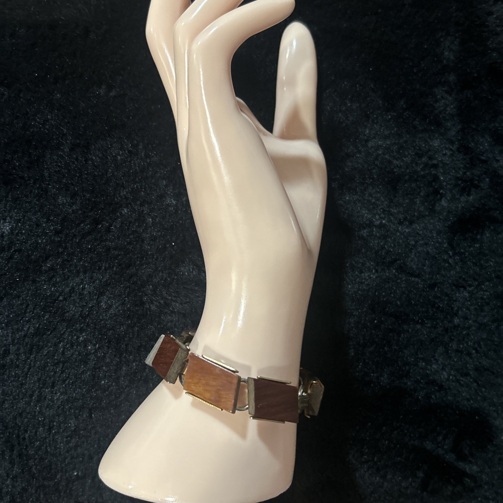 Mid-Century Led To Amazing Styles-Wood Piece Bracelet In Tru Scandinavian Style