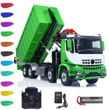 LESU 1/14 RC Hydraulic Crane Dump Truck 8x8 RTR Full Dumper Tipper Model w/Sound