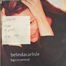 Belinda Carlisle Big Scary Animal Vinyl Record 7" VG+/VG VS1472 1993
