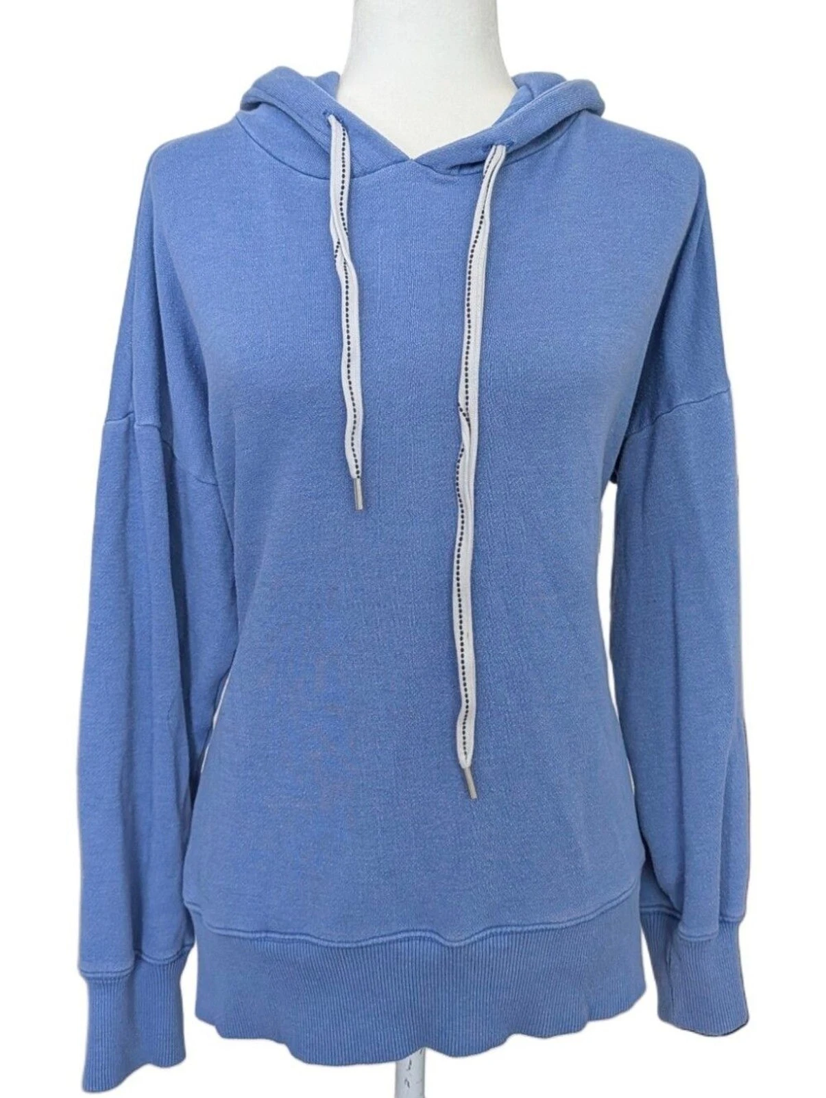 Aerie Womens Blue Drop Shoulder Long Sleeve Hoodie Size Small