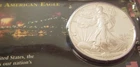 1989 1oz Silver American Eagle Sealed, Uncirculated, Littleton coin co.