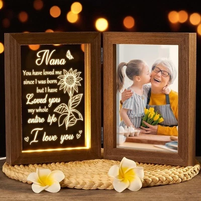 Personalized Nana Night Light Gift for Grandma from Grandchildren - Image 1 of 4