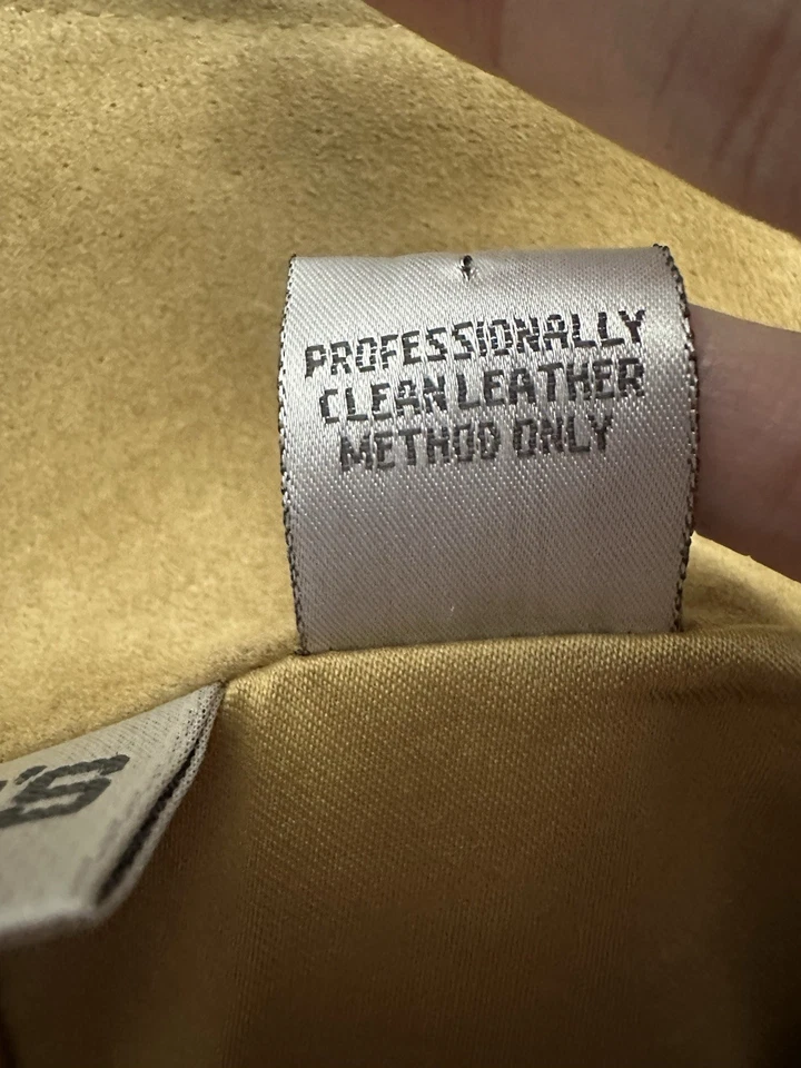 Chaqueta de Cuero Chicos Frente Abierto Flecos Textura 3D Talla XL Boho Western Artística Foto 4 de 4