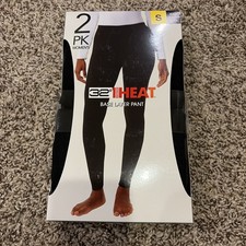 32 Degrees Heat Women's 2 Pack Base Layer Pants, Black, Size S