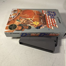 Baloncesto Doble Regate Konami Nintendo NES En Caja Con Manual 5 Tornillos Aut&eacute;ntico