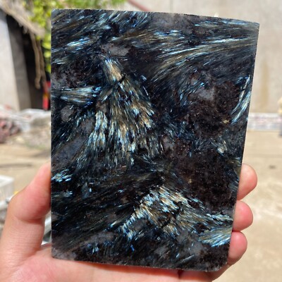 450g Natural beautiful fireworks stone crystal rough Slice healing specimen