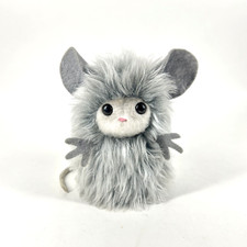 Dakin Pillow Pets Mouse Opossum Grey Fluffy Hairy Animal HTF Vintage 1974