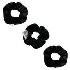 3 PACK Velvet Hair Scrunchies with Hidden Zipper Pocket Stash Scrunchy Hair Ties