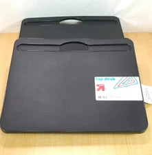 Up & Up Laptop Lap Desk With Microbead Cushion Black, New 