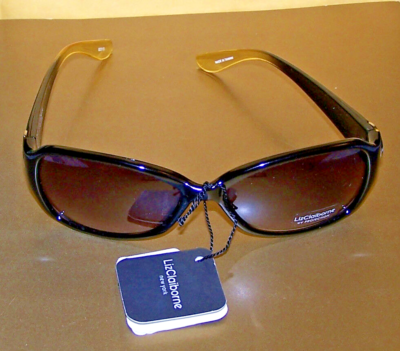LIZ CLAIBORNE Sunglasses #82015 - BRUSSELS BLACK 2TONE EAR  display picture 1