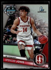 Spencer Jones 2023-24 Bowman University Chrome Refractor Card #74