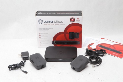 OOMA Office Base Station + 2x OOMA Linx Remote Jack In Box Phone System H31