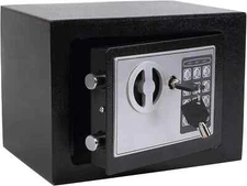 Electronic Digital Security Safe Box, Key & Keypad Lock for Home, Office, Jewel