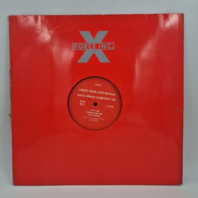 Musik LP DANCE NRG - I Need Your Love Remixes FIM 031 Breakbieat Hardcore Acid