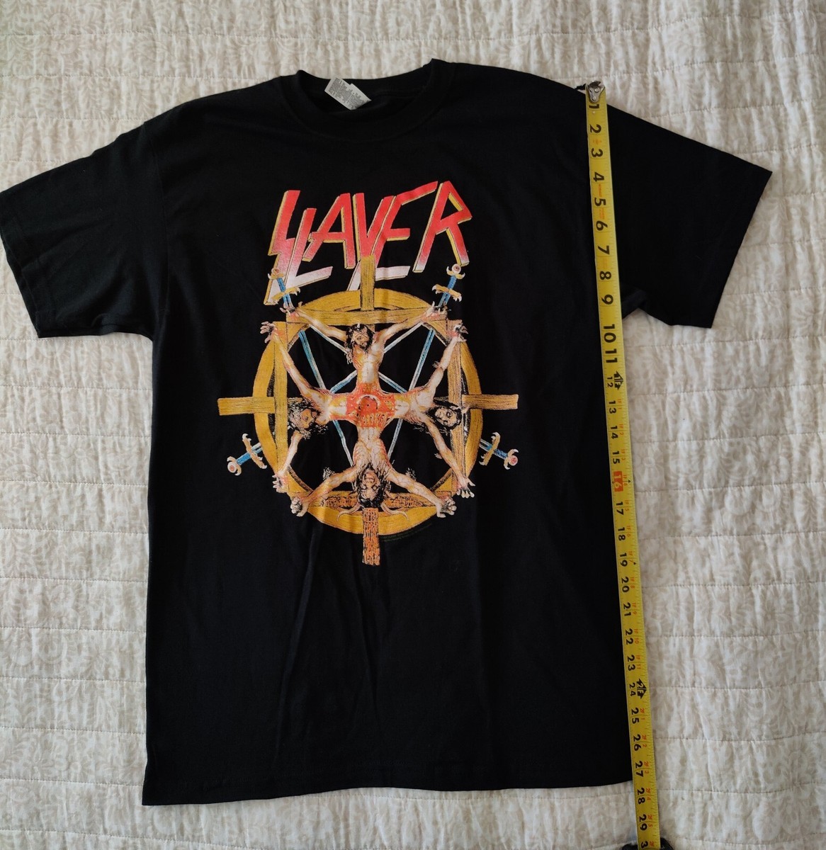 slayer Tシャツ Slayer Christ Wheel Pentagram T-shirt M New | eBay