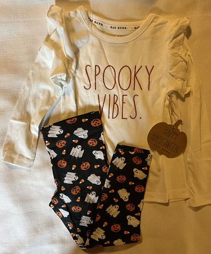 Rae Dunn, 2 Piece Spooky Vibes Set, NWT, Girls Size 4T, Halloween  - Picture 2 of 2