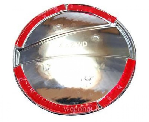 CHROME / BLACK FUEL CAP COVER TRIM FOR CHEVROLET COLORADO 4X2 PICKUP 2012 - 2016 - Picture 3 of 5