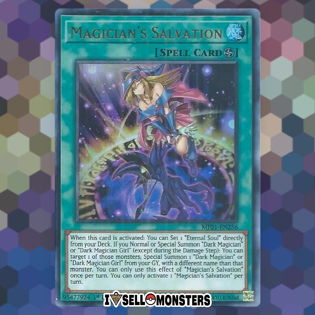 Yu-Gi-Oh! TCG 1x Magician's Salvation MP21-EN256 x1 ULTRA Yu-Gi-Oh! TCG 1x Magician's Salvation MP21-EN256 x1 ULTRA