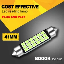 41/42MM 212-2 578 211 ice Blue LED Dome Roof Light Bulbs for Honda Toyota Ford