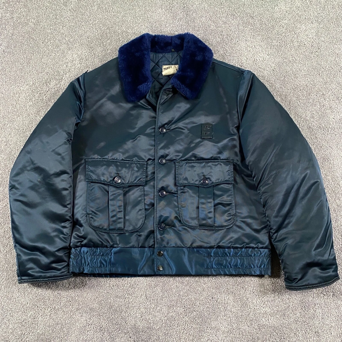 Fur collar police jacket clearance