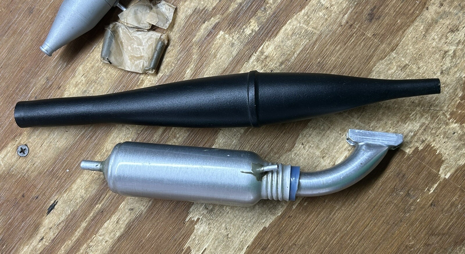 Lot of 4 Model Airplane Engine Mufflers RC R/C Rossi MVVS Glow Glo