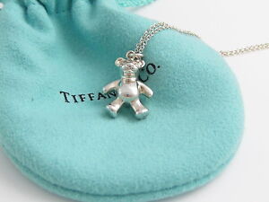 Tiffany \u0026 Co Silver Teddy Bear Charm 