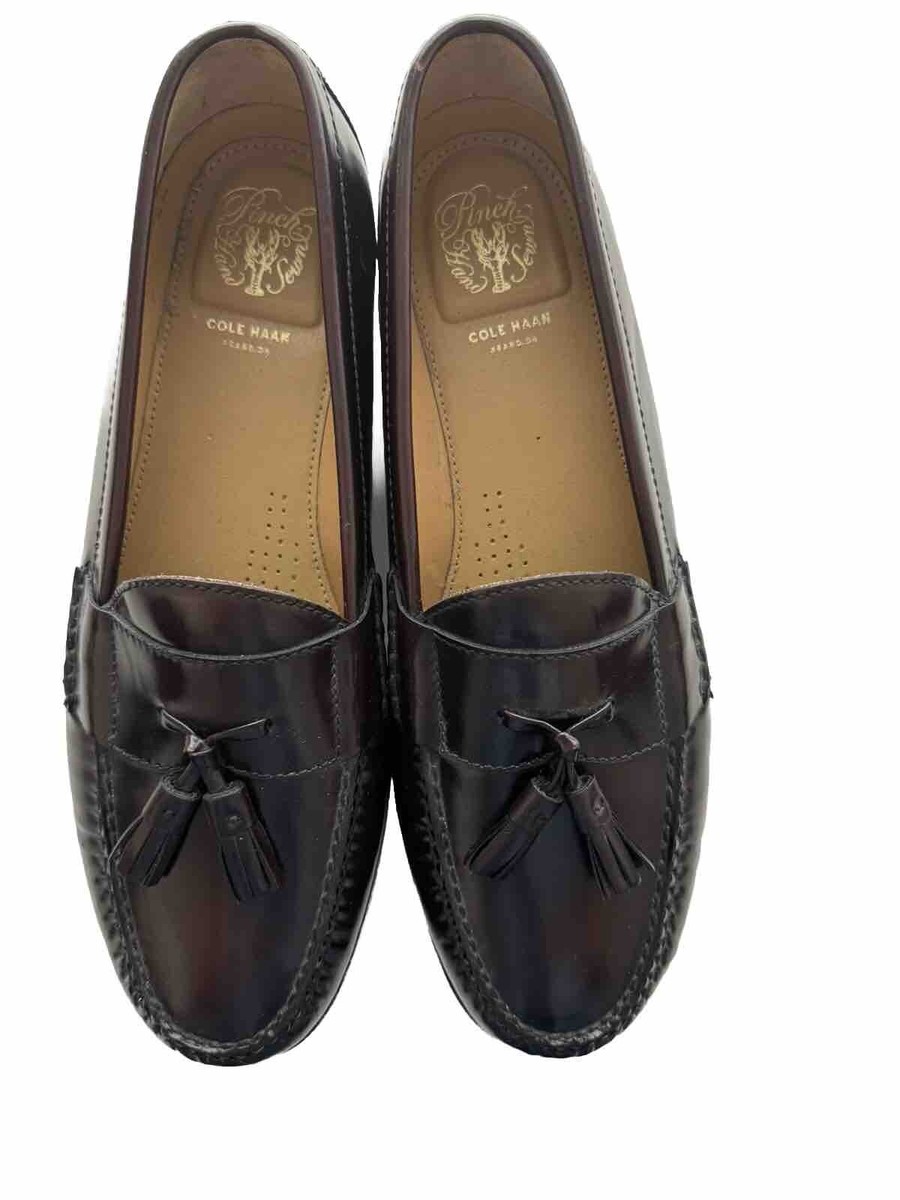 Cole Haan 12 M Pinch Tassel Loafers cordovan burgundy Men display picture 3