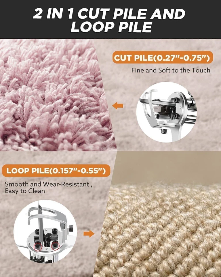 Australian tufting gun electric carpet loom and tufting rack 2IN1 - image 2 of 4