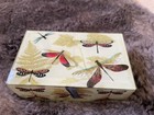 Glass Dragonfly Jewlery Box with attached lid — photo 1