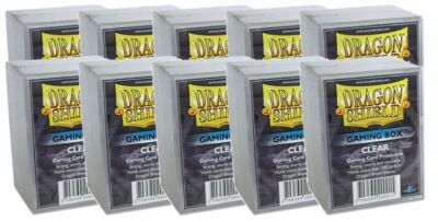 10x Dragon Shield Gaming Box - Clear - Arcane Tinmen 