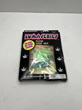 VTG 2002 Glow In The Dark Leaf Weed Set by Lumaseries Set of 50 by Spencer Gifts