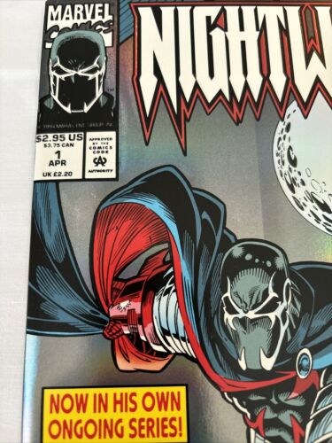 Nightwatch #1, Foil Prismatic Cover, 1994, Marvel Comics Spider-Man NM (box38) - Picture 3 of 3