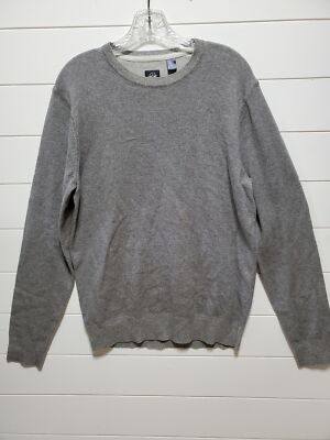 Dockers Alpha Khaki crewneck sweater men's size M long sleeve pullover gray new 