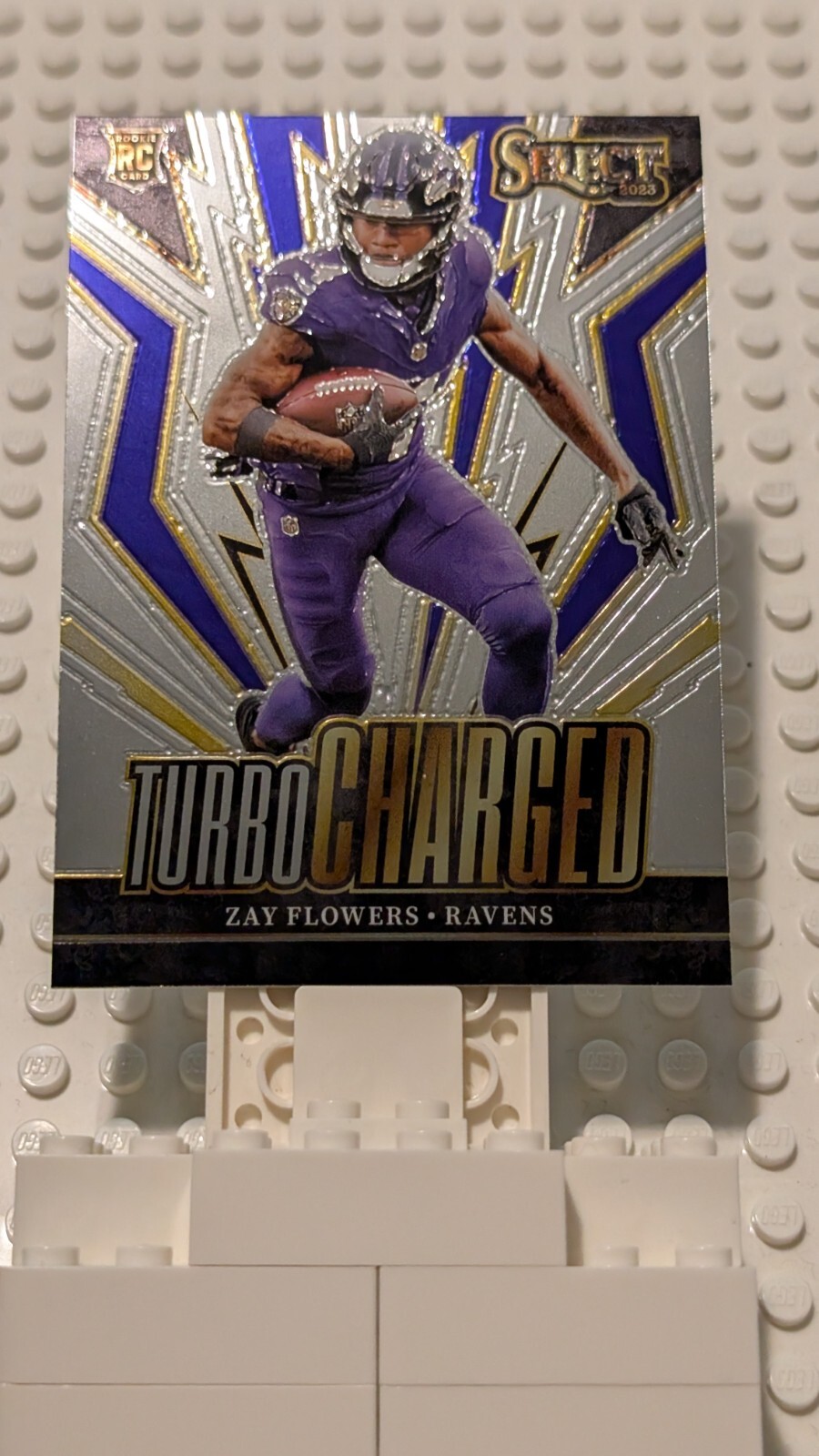 ZAY FLOWERS 2023 Panini Select Turbo Charged Rookie RC #TUR-ZFL Baltimore Ravens