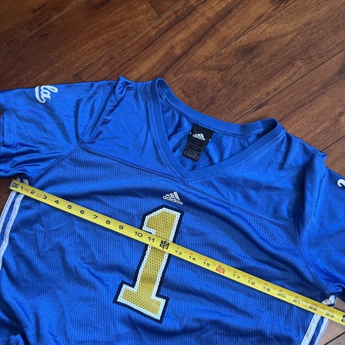 Vintage Adidas NCAA UCLA Bruins Football Jersey #1 Size Women's 2XL Blue EUC - Picture 13 of 13