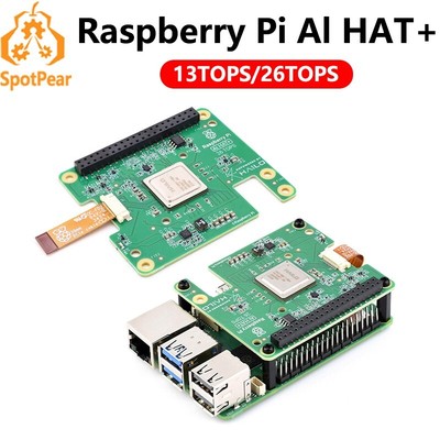 Raspberry Pi AI HAT+ Official Original Hailo-8/8L 13/26Tops For Pi5 PCIe M.2 Gen