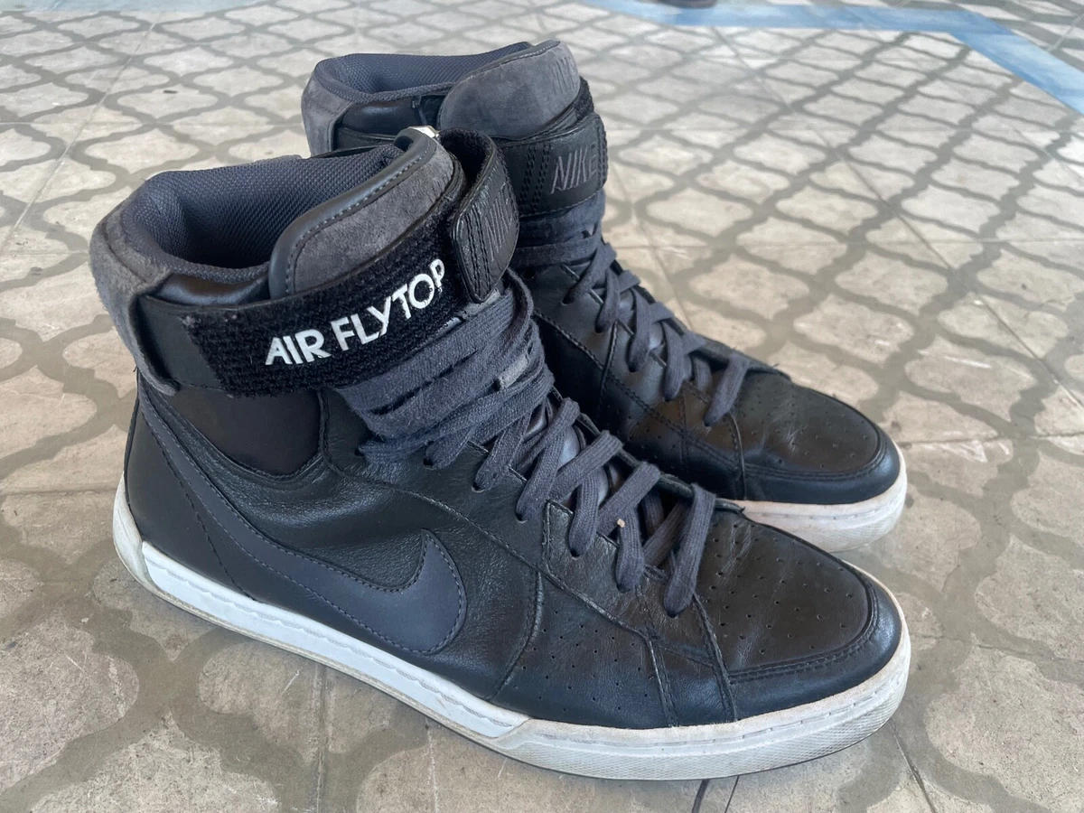 Nike Air Flytop High 2010 in Black Shadow Grey White 366489 001 eBay