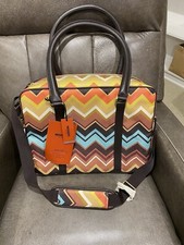 New W/o Tags Missoni For Target | Large Travel Laptop Bag W Chevron Zig Zag