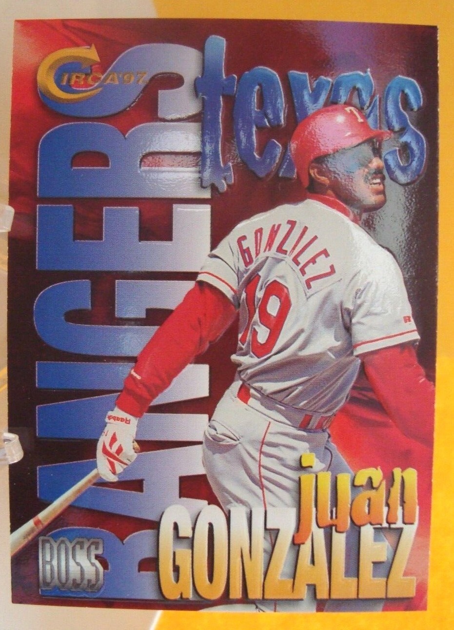 JUAN GONZALEZ baseball cards - rookie, base & inserts - *You Pick* Texas Rangers - Picture 26 of 49